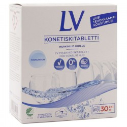 Таблетки для посудомоечных машин 30 шт. LV