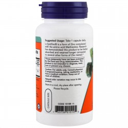 L-ОптиЦинк Now 100 шт. капс. 30 мг 525 мг