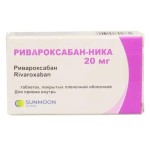 Ривароксабан-Ника, таблетки покрытые оболочкой пленочной 20 мг 56 шт