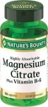 Цитрат магния с витамином В6, Nature's Bounty (Нэйчес Баунти) таблетки 60 шт