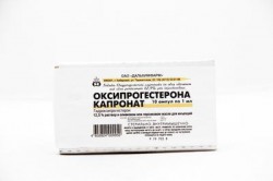 Оксипрогестерона капронат, раствор для внутримышечного введения 125 мг/мл 1 мл 10 шт ампулы