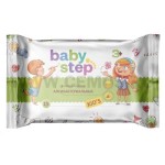 Салфетки влажные детские, Baby Step (Беби Степ) 15 шт антибактериальные